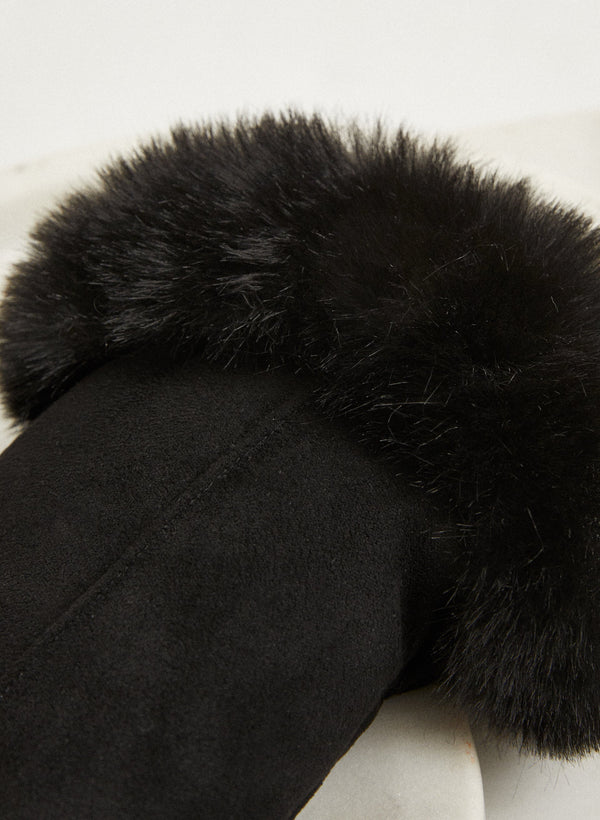 Laura Faux Fur Cuff Mittens