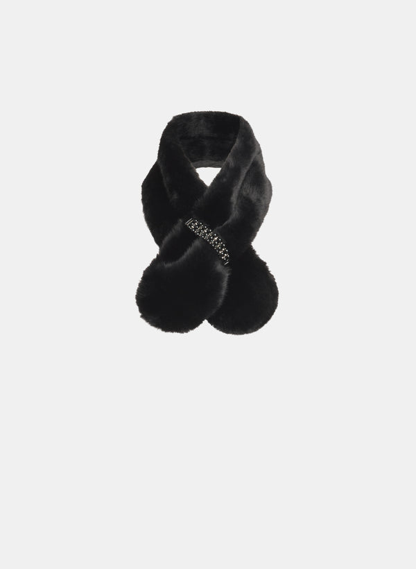 laura Faux Fur Scarf