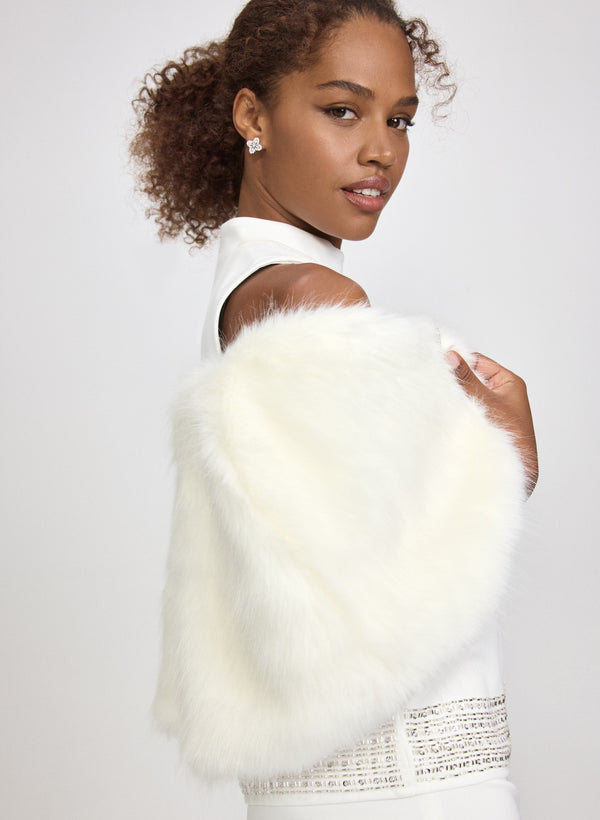 Laura Faux-Fur Stole