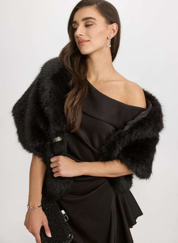 Laura Faux Fur Stole