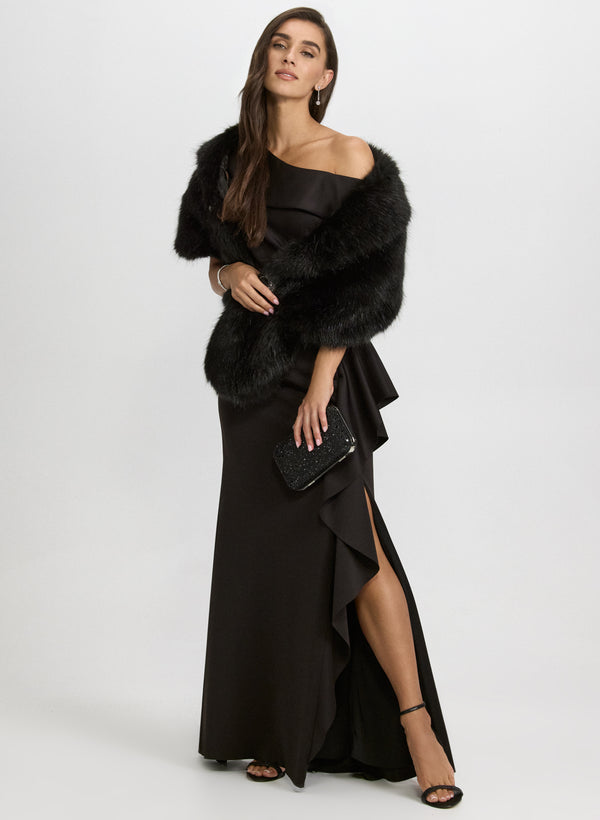 Laura Faux Fur Stole