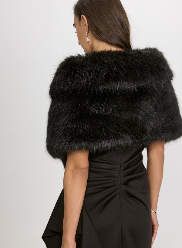 Laura Faux Fur Stole