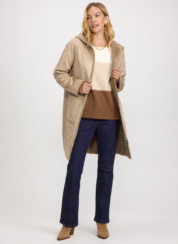 Laura Faux-Shearling Coat