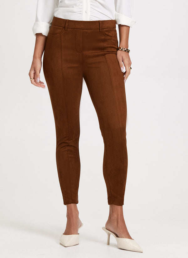 laura Faux-Suede Chloe Leggings