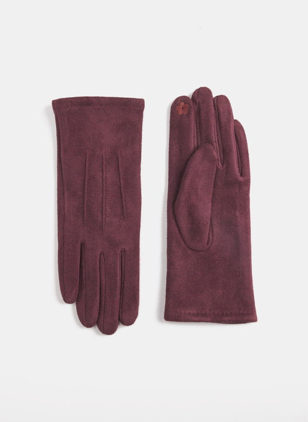 laura Faux Suede Gloves