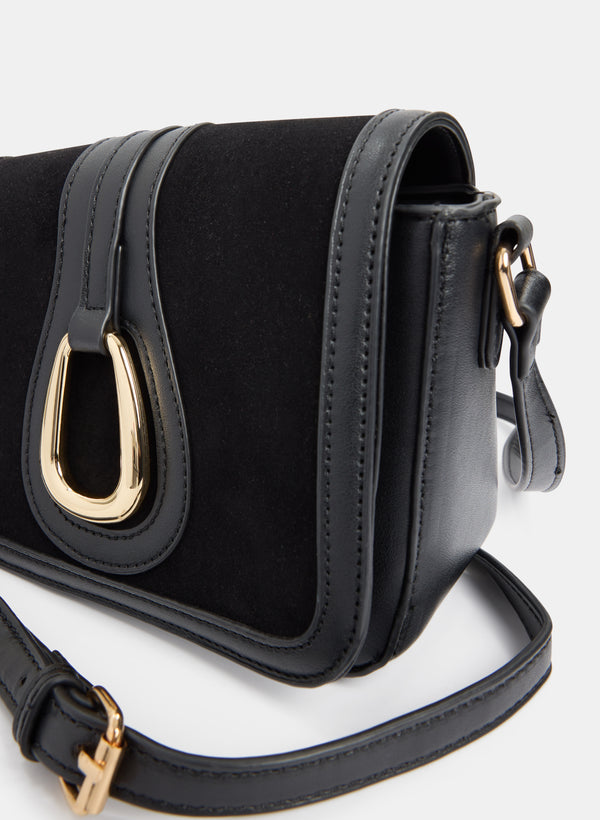 Laura Faux-Suede Handbag