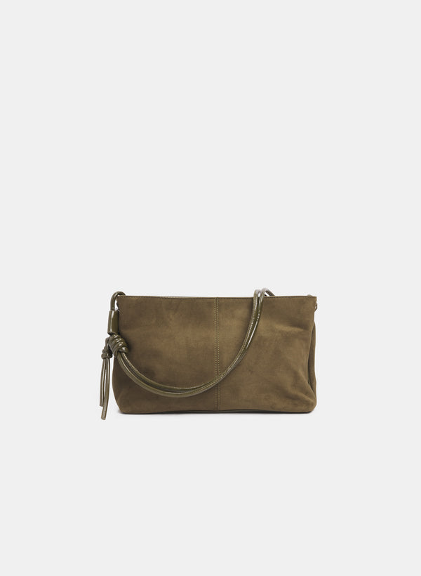 laura Faux-Suede Shoulder Bag