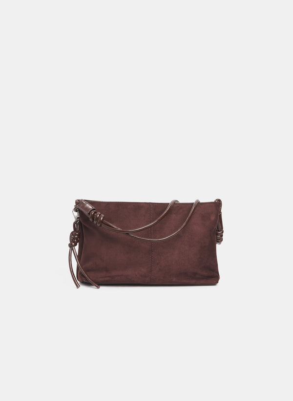 laura Faux-Suede Shoulder Bag
