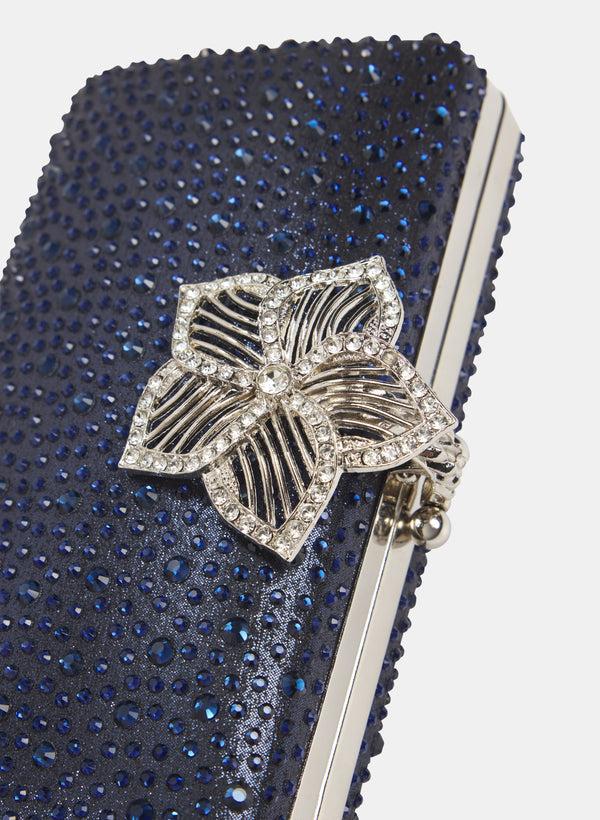 Laura Filigree Floral Embellished Clutch