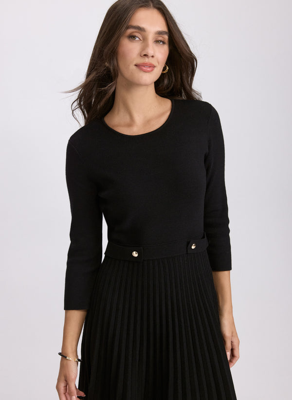 Laura Fit & Flare Knit Dress