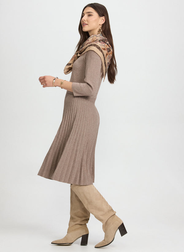 Laura Fit & Flare Knit Dress