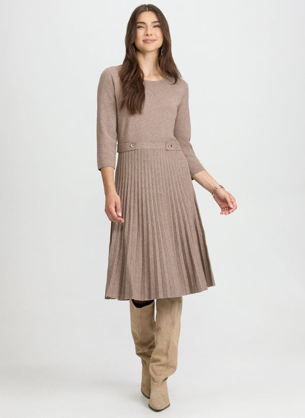 laura Fit & Flare Knit Dress