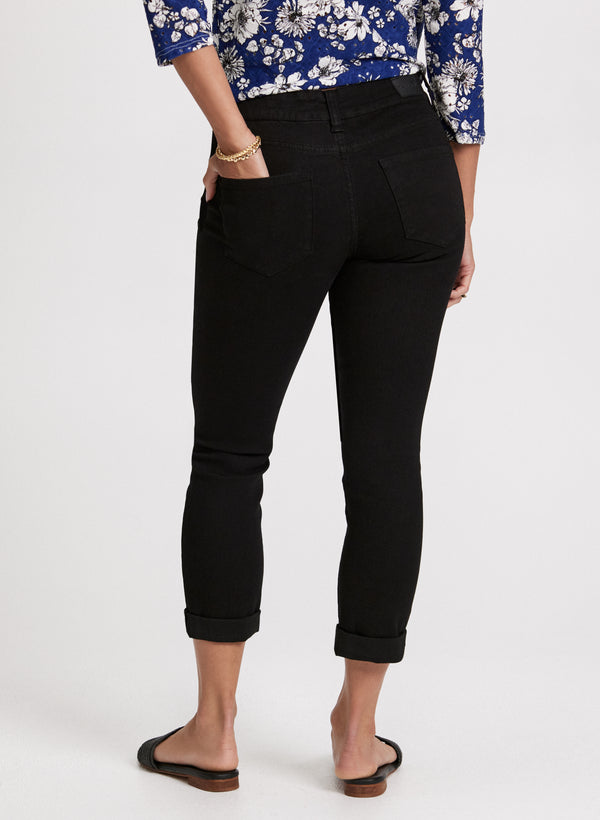Laura Fitted Denim Capris
