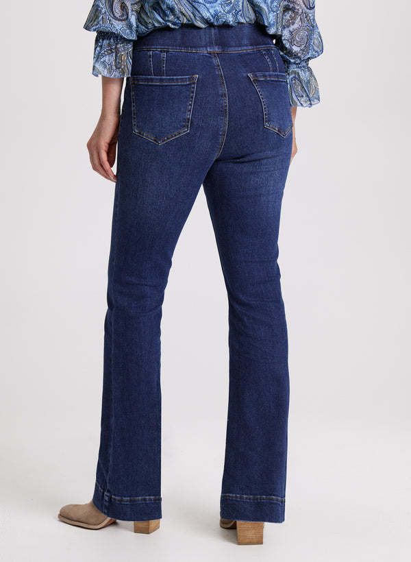 Laura Flare Leg Pull-On Jeans