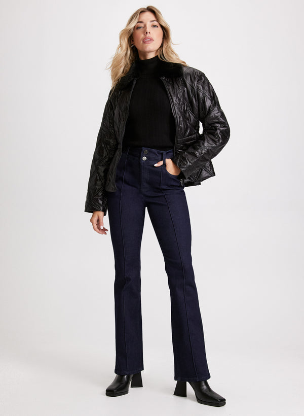 Laura Flared Pintuck Jeans