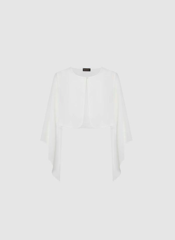Laura Flared Sleeve Chiffon Bolero