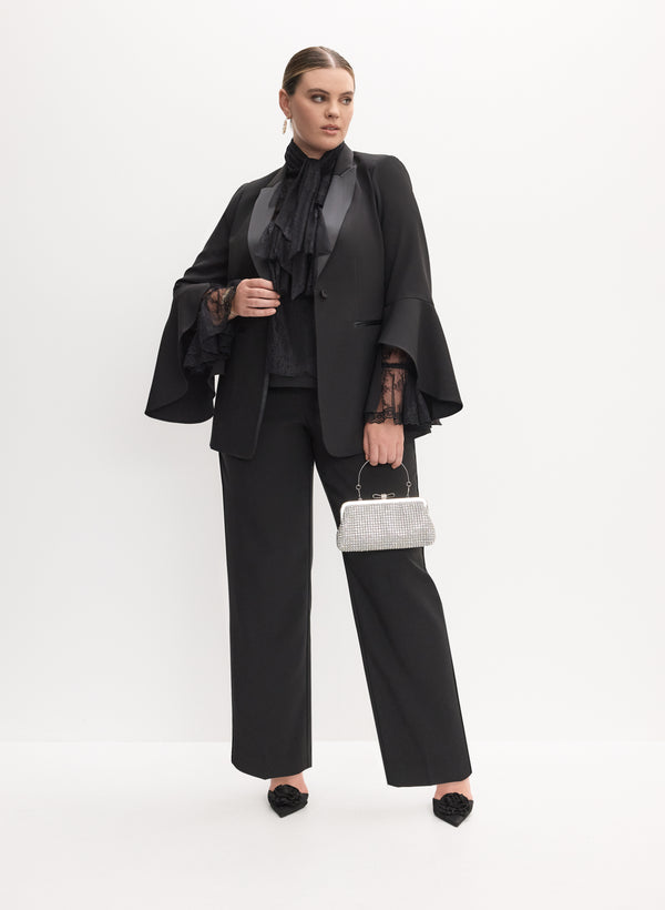 laura Flared Sleeve Jacket & Straight-Leg Pants