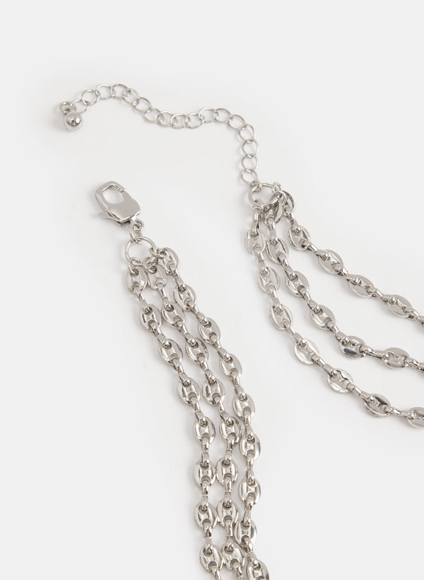 Laura Flat Oval Chain Link Necklace