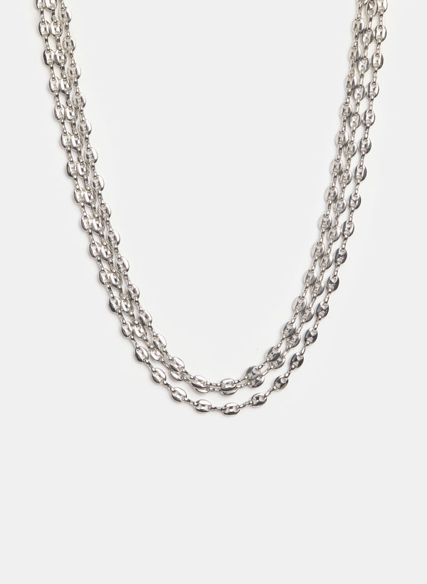 laura Flat Oval Chain Link Necklace