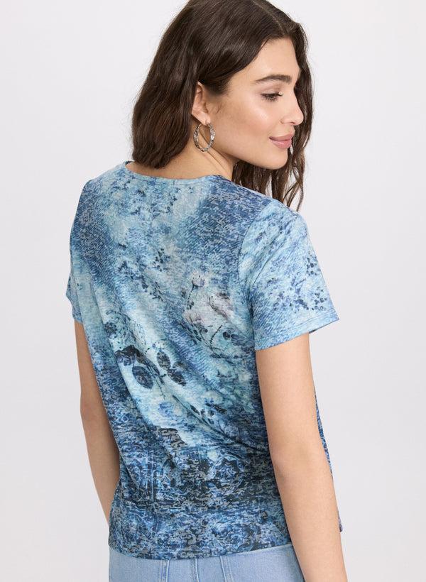 Laura Floral Burnout T-Shirt
