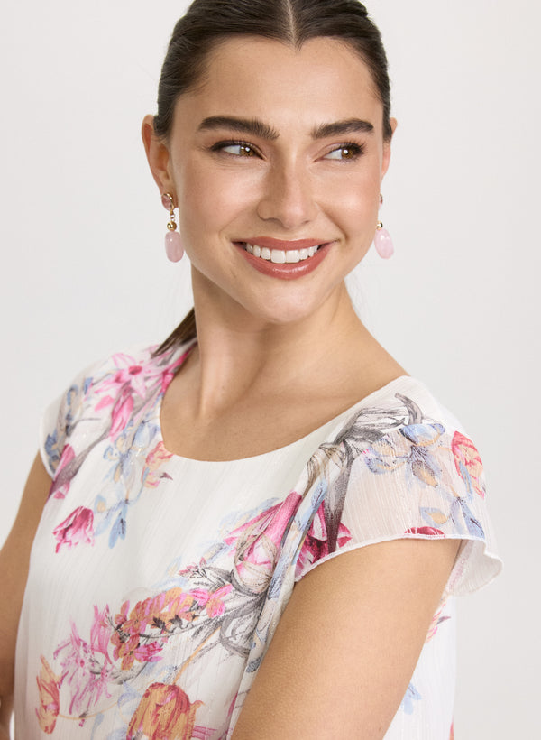 Laura Floral Chiffon Blouse