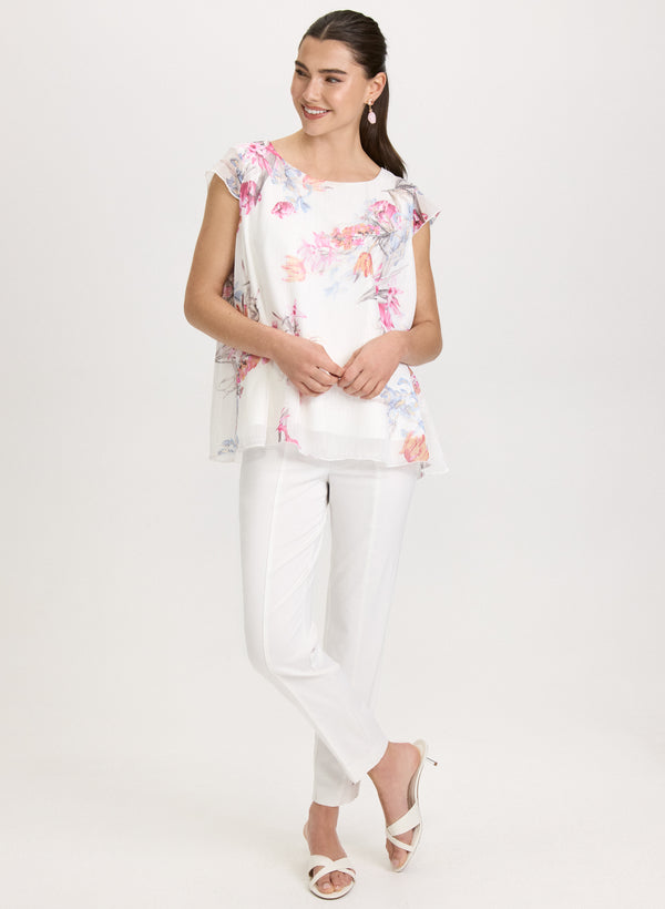 Laura Floral Chiffon Blouse