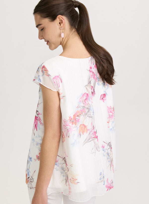 Laura Floral Chiffon Blouse