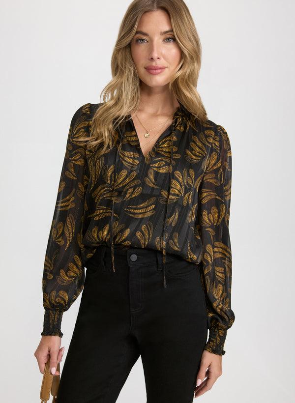 laura Floral Chiffon Blouse