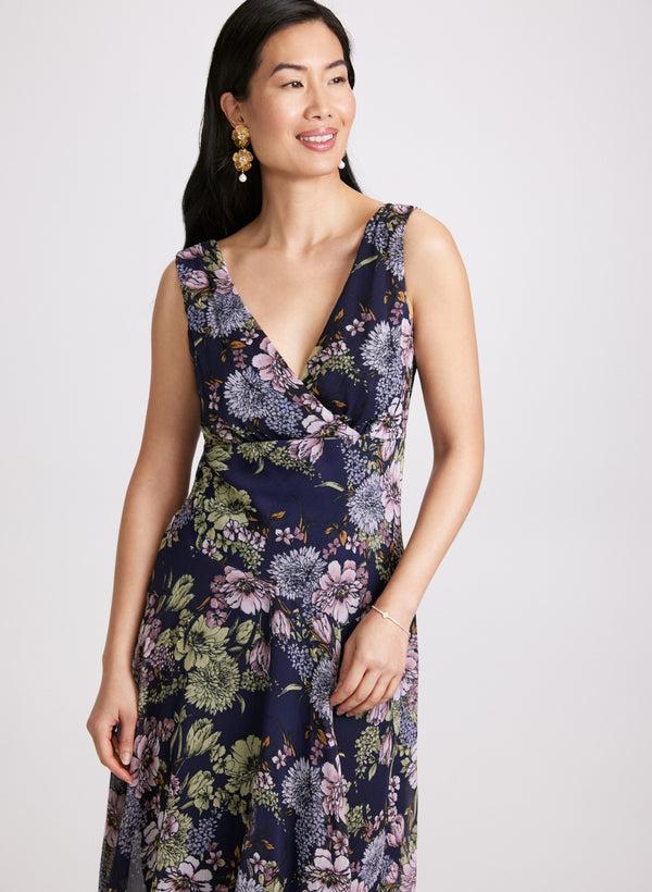 Laura Floral Chiffon Dress