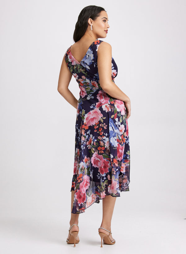 Laura Floral Chiffon Dress
