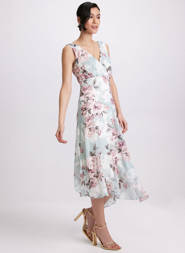 Laura Floral Chiffon Dress