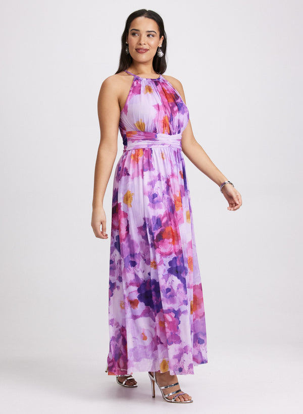 Laura Floral Chiffon Dress