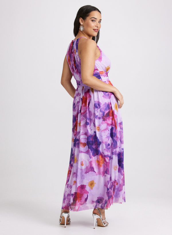 Laura Floral Chiffon Dress