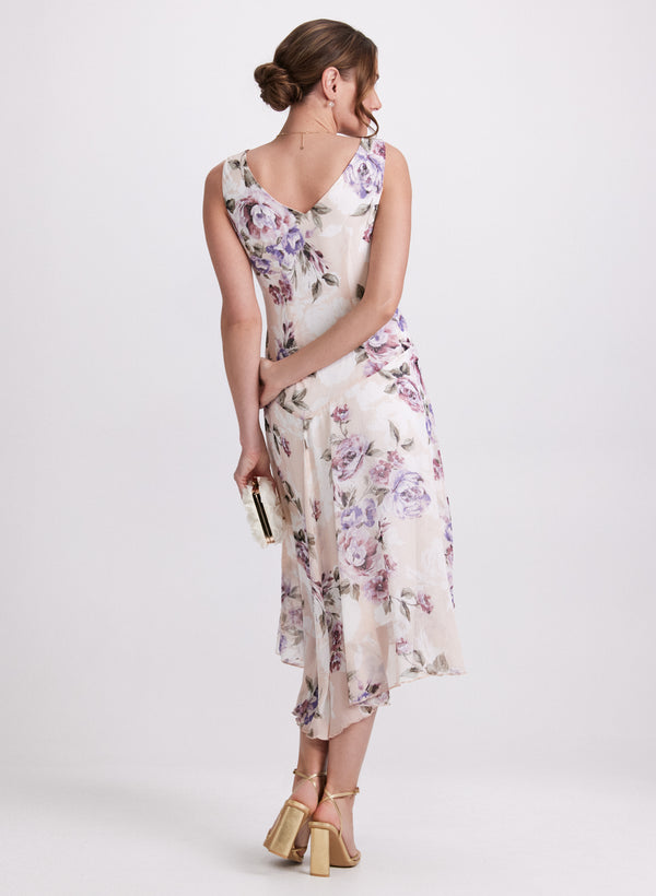 Laura Floral Chiffon Dress