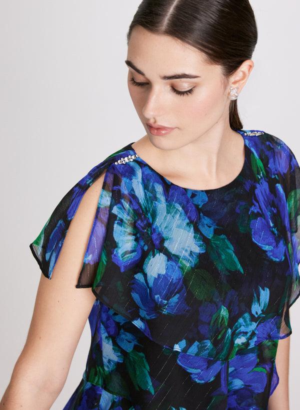 Laura Floral Chiffon Dress