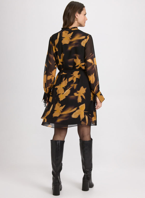 Laura Floral Chiffon Dress