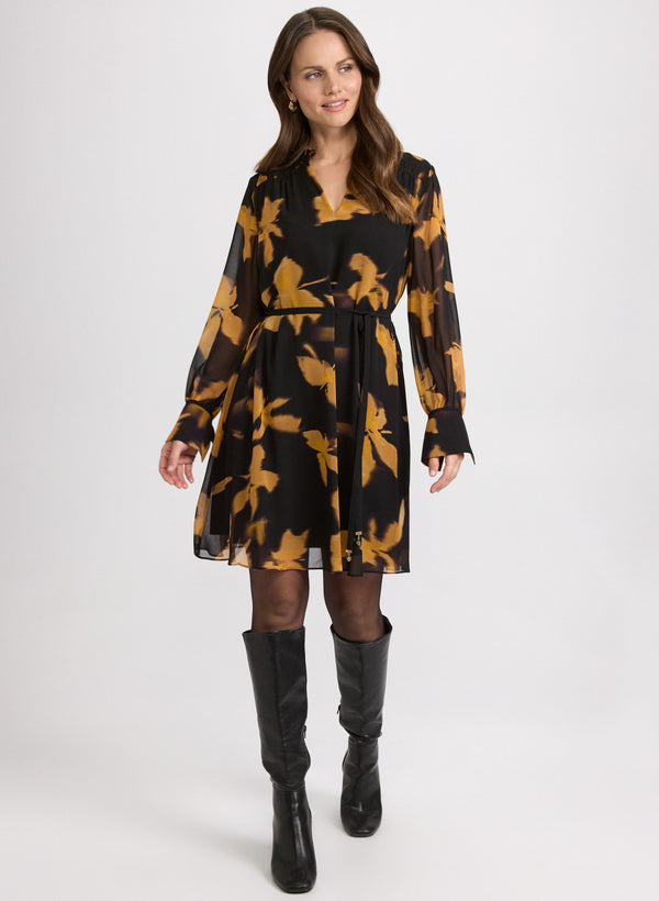 laura Floral Chiffon Dress