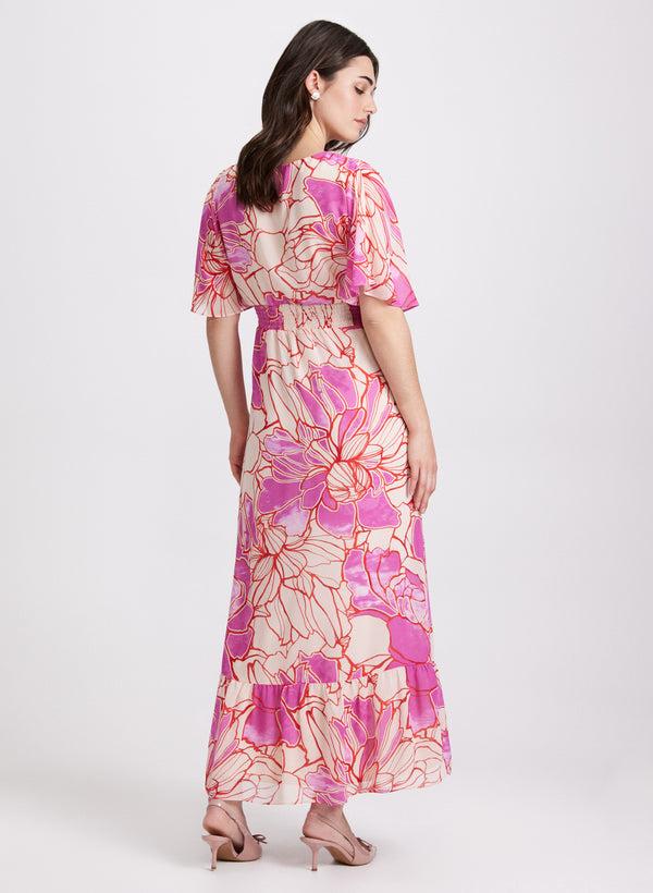 Laura Floral Chiffon Dress