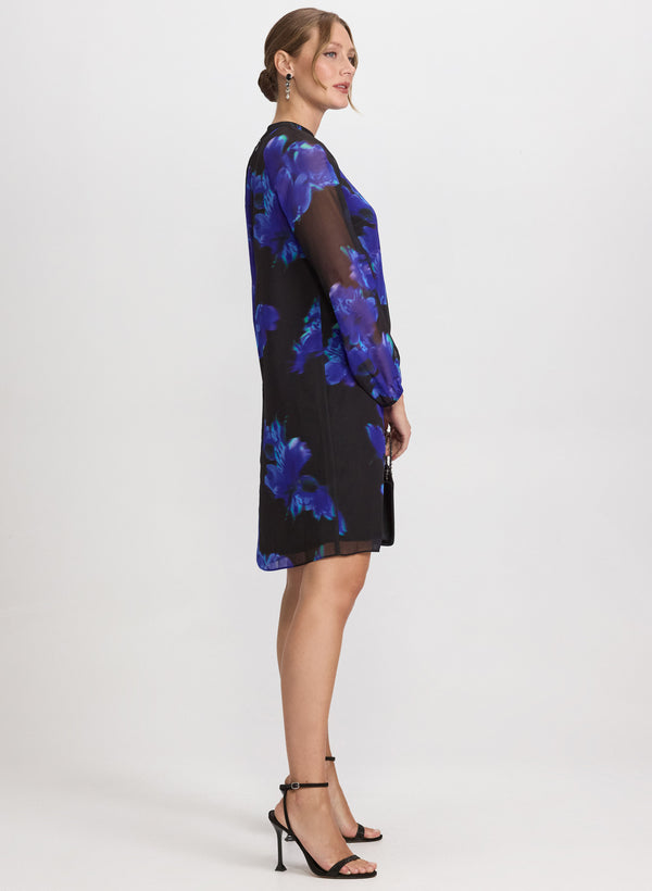 Laura Floral Chiffon Dress