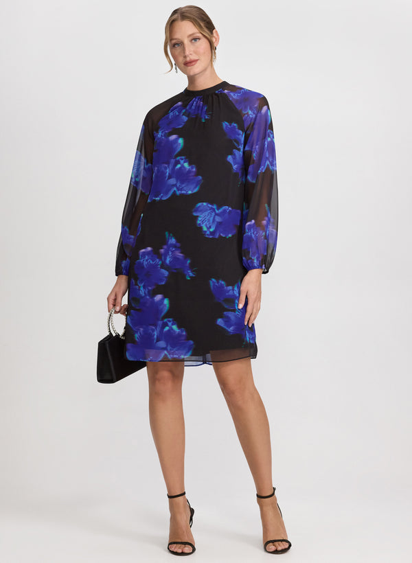 Laura Floral Chiffon Dress