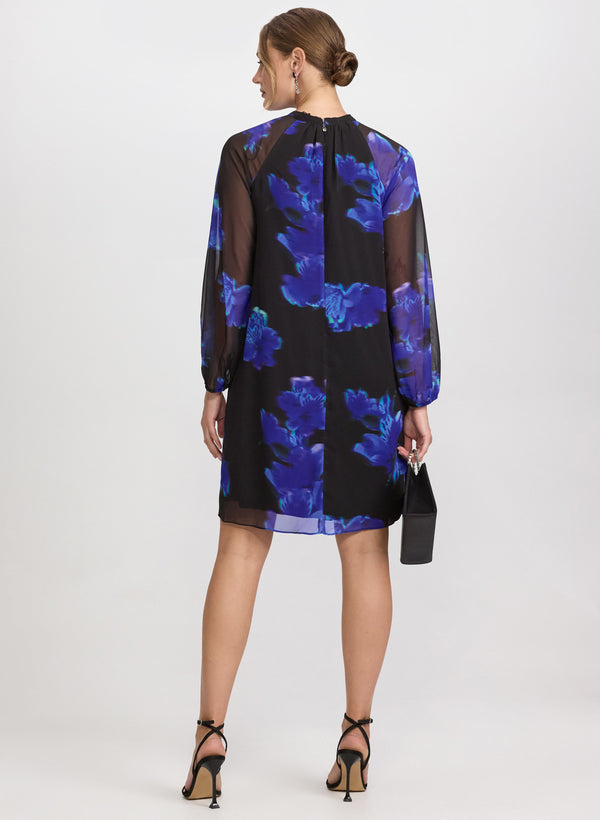 Laura Floral Chiffon Dress