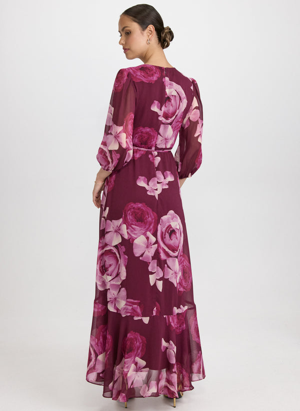 Laura Floral Chiffon Dress