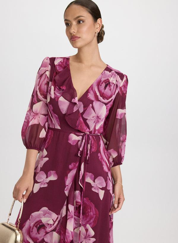 Laura Floral Chiffon Dress