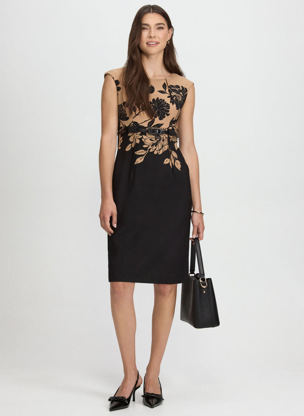 laura Floral Colour Block Dress