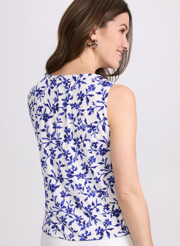 Laura Floral Draped Top