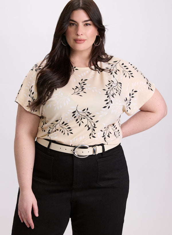 laura Floral Drop Shoulder Top