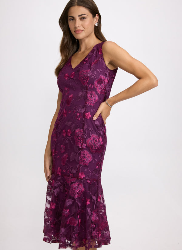 Laura Floral Embroidered Dress