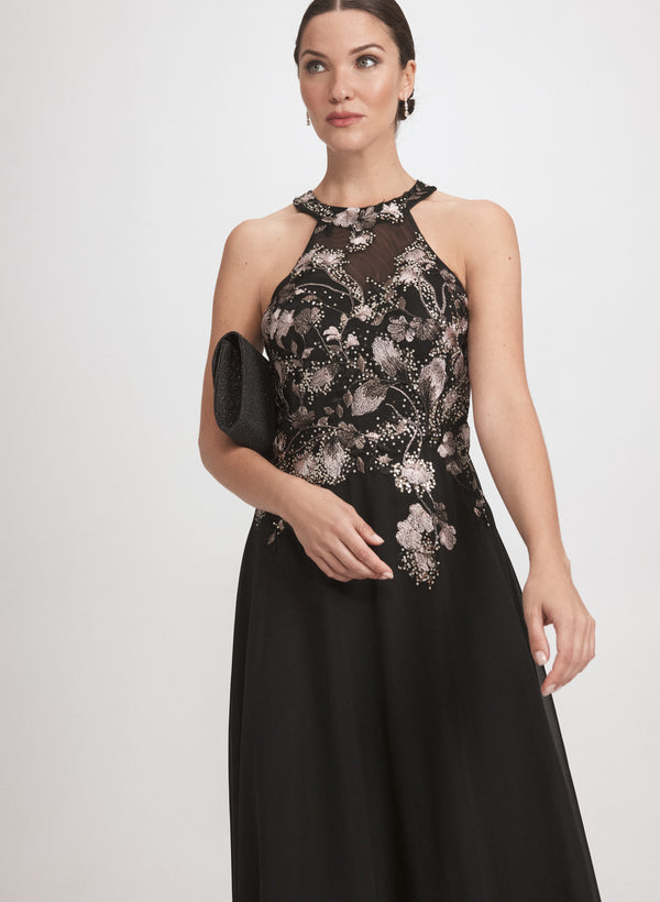 Laura Floral Embroidered Dress