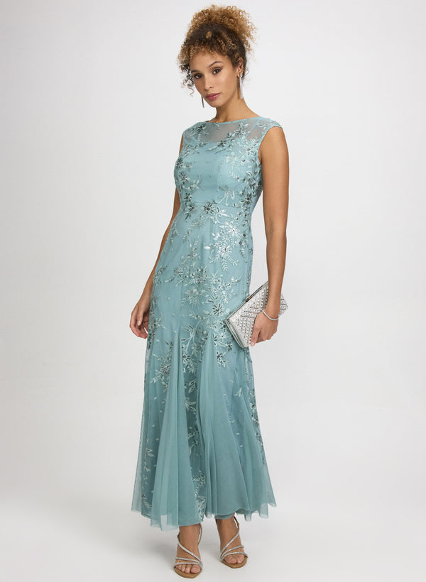 laura Floral Embroidered Dress