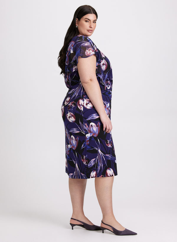 Laura Floral Flutter Sleeve Dress